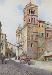 Vue de Santa Maria in Monticelli, Rome